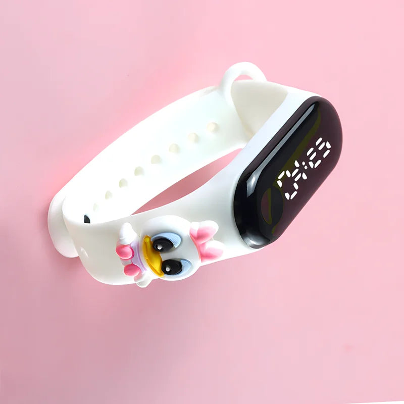 Fashion Sports Watch for Kids Children Waterproof Led Digital Watch Silicone Teen Boys Girls Cartoon Smart Touch Watch Toy