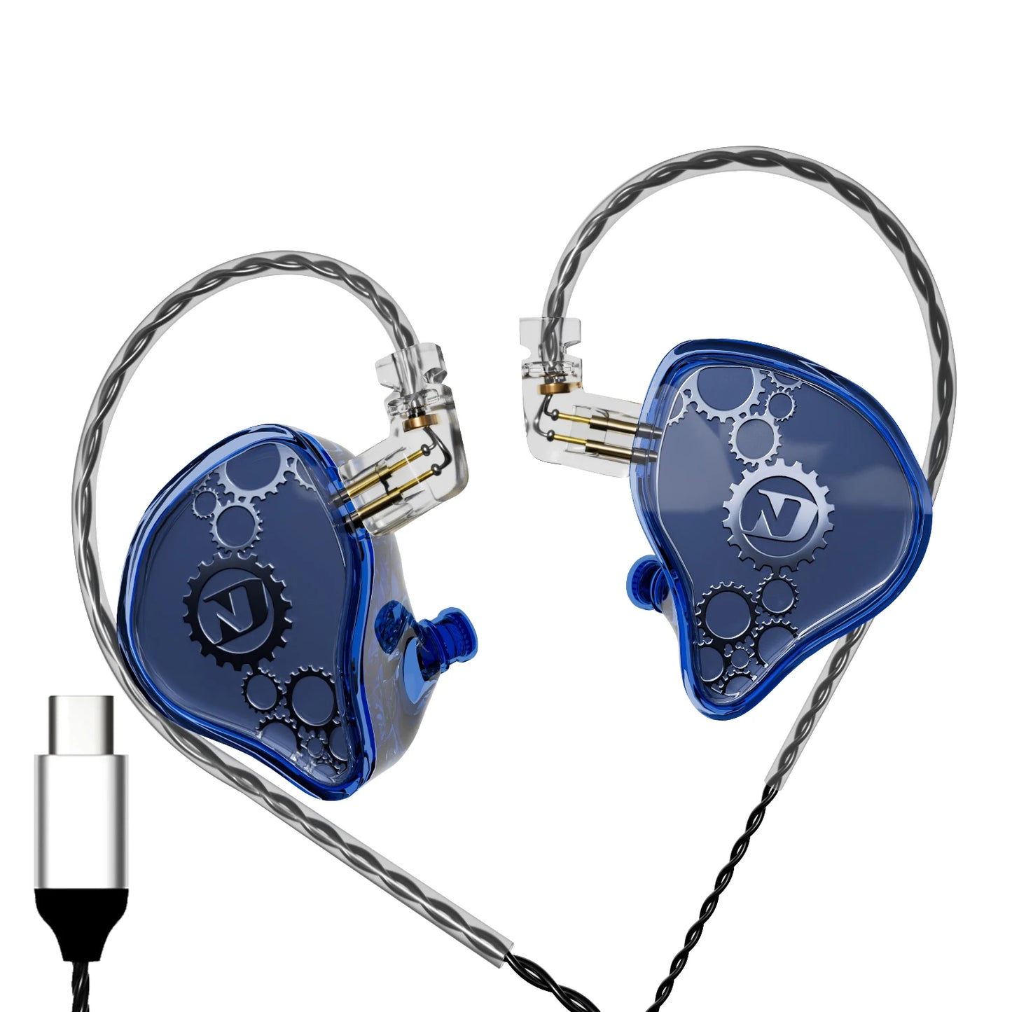 ND Venus-HiFi wired in-ear headphones stereo noise reduction bass HIFI cable music sports microphone speaker accessory adapter
