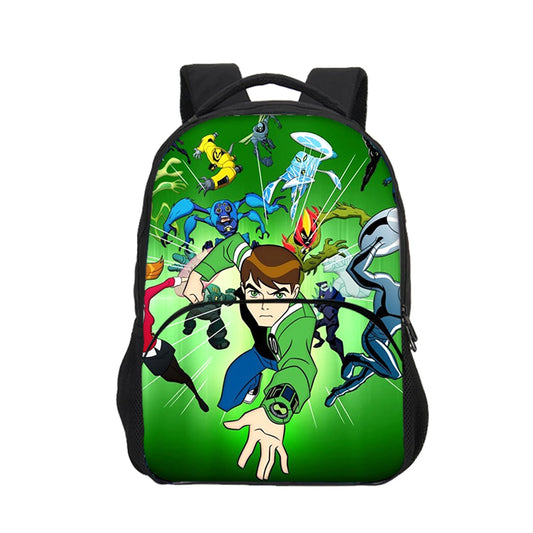 Youth Kids Ben 10 Printed Backpack Lightweight School Book Bag,Casual Travel Rucksack