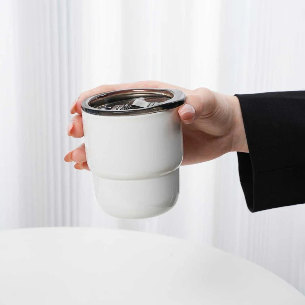 304 Stainless Steel Vacuum Tumbler, Portable Travel Mug for Hot & Cold Beverages - 255ml Travel, Coffee, Party Cup in 16 Colors