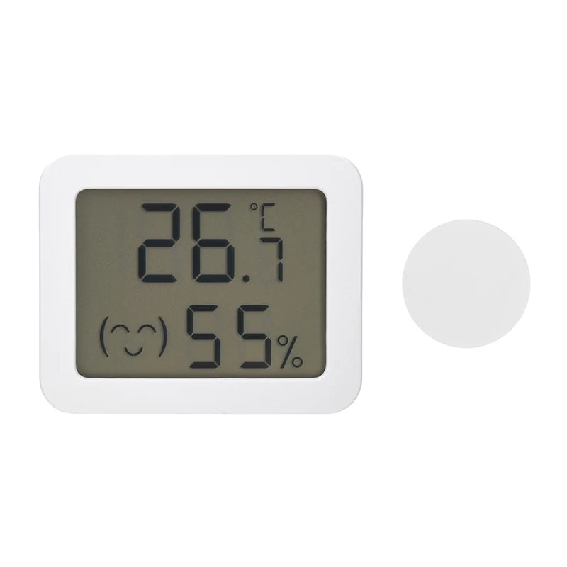 smiley face model thermo-hygrometer LCD Digital Display Temperature and Humidity home