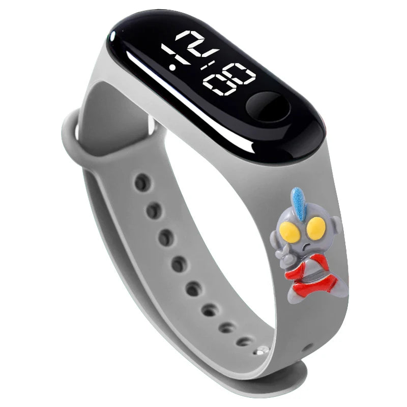 Fashion Sports Watch for Kids Children Waterproof Led Digital Watch Silicone Teen Boys Girls Cartoon Smart Touch Watch Toy