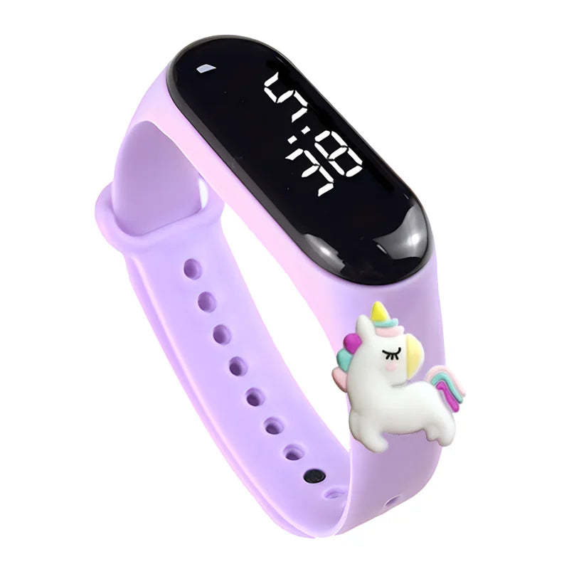 Fashion Sports Watch for Kids Children Waterproof Led Digital Watch Silicone Teen Boys Girls Cartoon Smart Touch Watch Toy