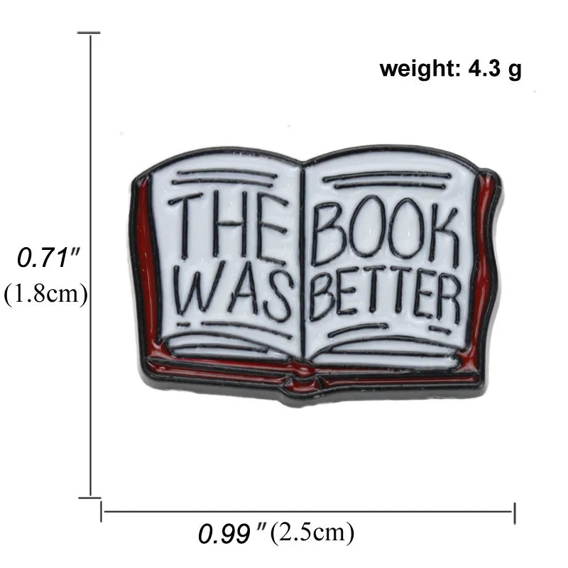Brooches Bag Clothes Lapel Pin Animal Reading Badge Puppy Jewelry Gift for Kids Friend I Love Books Enamel Pin Custom Dog Cat