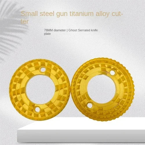 Hot SellingThe Titanium Coating Coated 60mm 59.5mm Coffee Grinder Coffee Bean Flat Wheel Burr Mill Knife Flat Burr Blade Grindin