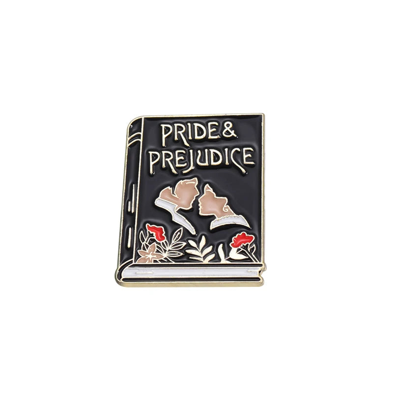 Brooches Bag Clothes Lapel Pin Animal Reading Badge Puppy Jewelry Gift for Kids Friend I Love Books Enamel Pin Custom Dog Cat