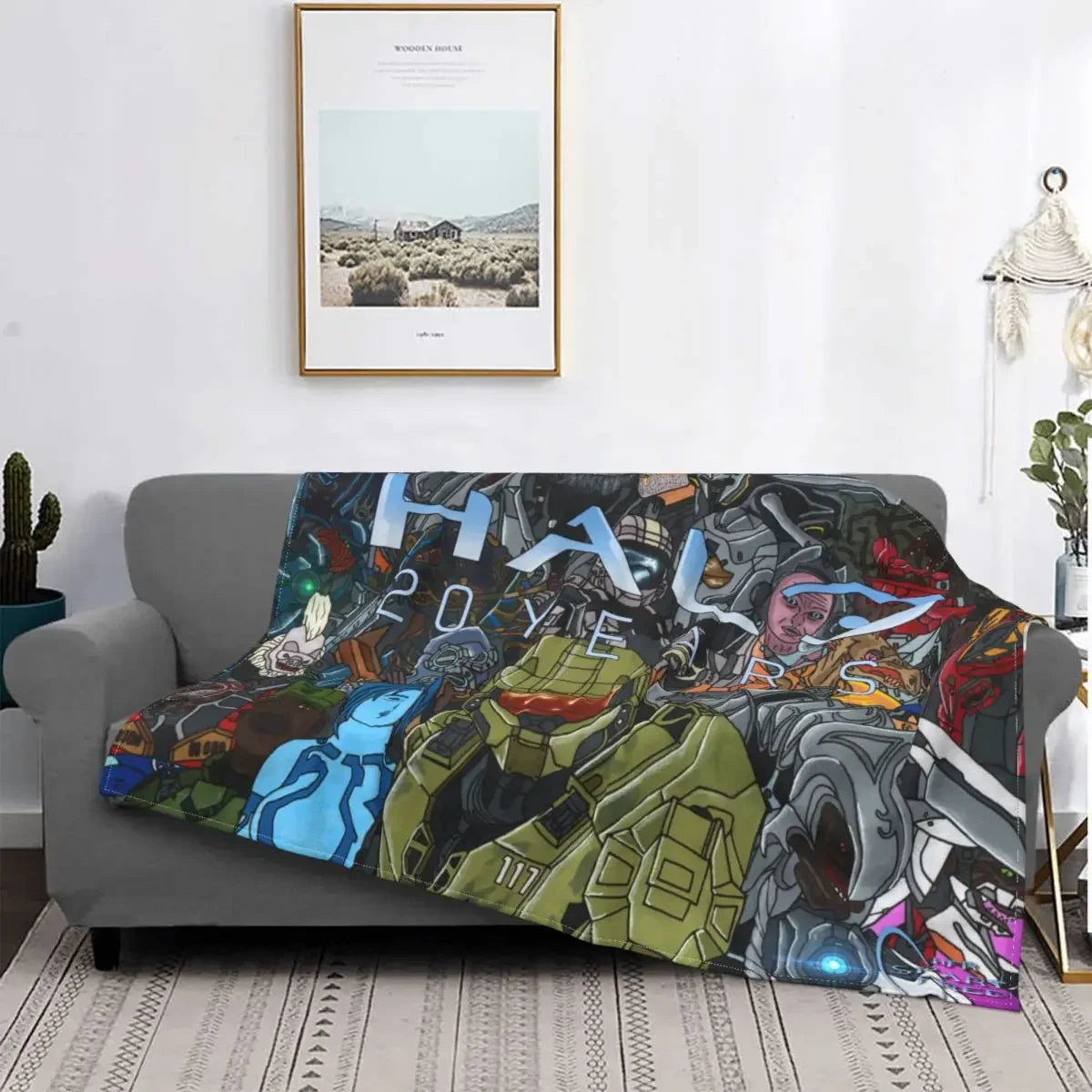 Anime Game Baby Blanket Decoration Fleece Collage for Kids Adult Gift Warm Throw Blanket for Bed Bedroom Bedding Throws
