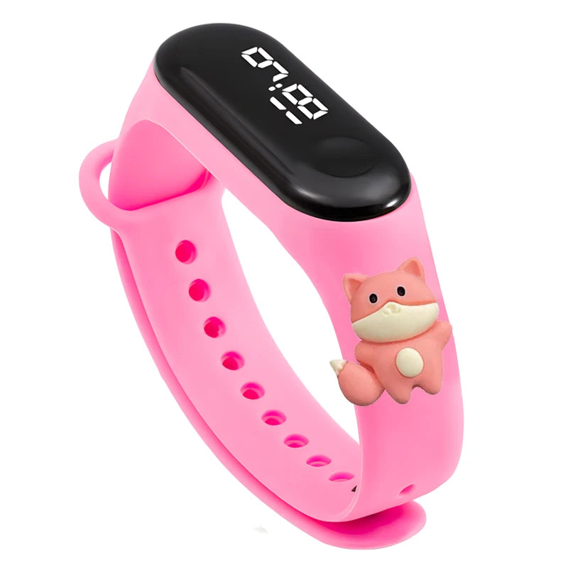 Fashion Sports Watch for Kids Children Waterproof Led Digital Watch Silicone Teen Boys Girls Cartoon Smart Touch Watch Toy