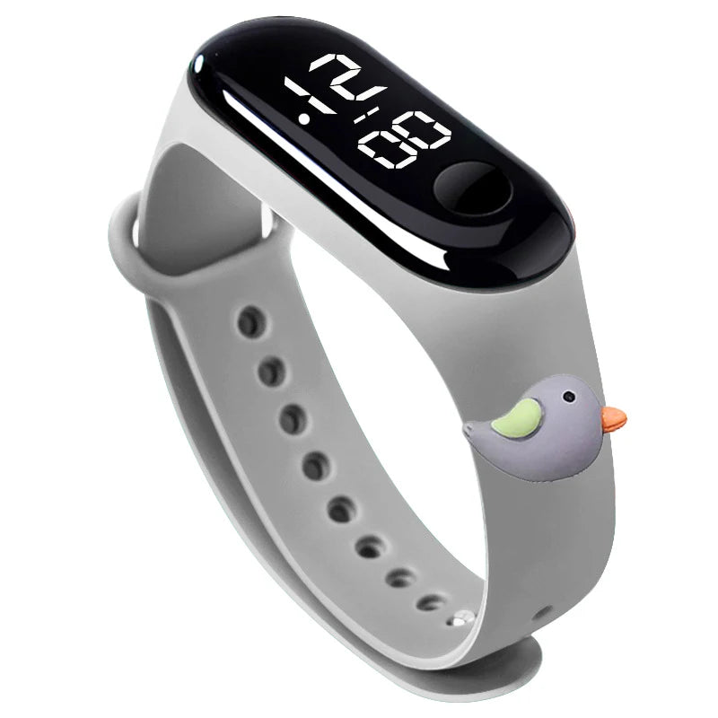 Fashion Sports Watch for Kids Children Waterproof Led Digital Watch Silicone Teen Boys Girls Cartoon Smart Touch Watch Toy