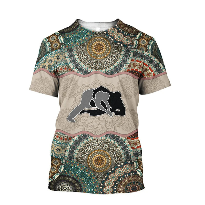 3D Karate Print T Shirt Martial Art Wushu Graphic T-shirts For Men Kid Fashion Streetwear Short Sleeves Sports Gym Clothing Tops
