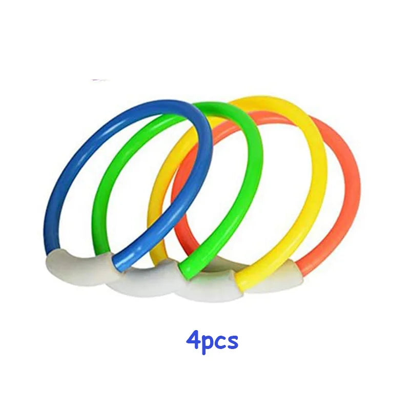 Summer Diving Toys Torpedos Octopus Diving Fish Ring Swimming Pool Water Games Training Gift Set Toys For kids