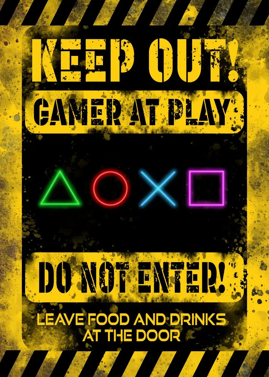 Eat Sleep Game Repeat Gaming Decoration Gamer Picture Character Poster Canvas Painting Kids Room Prints for Modern Home Decor