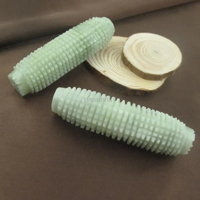 Natural Jade Stone Massage Stick Palm Hand Spiky Massager Acupoint Therapy Body Acupuncture Ball Stress Relief Health Care Tool