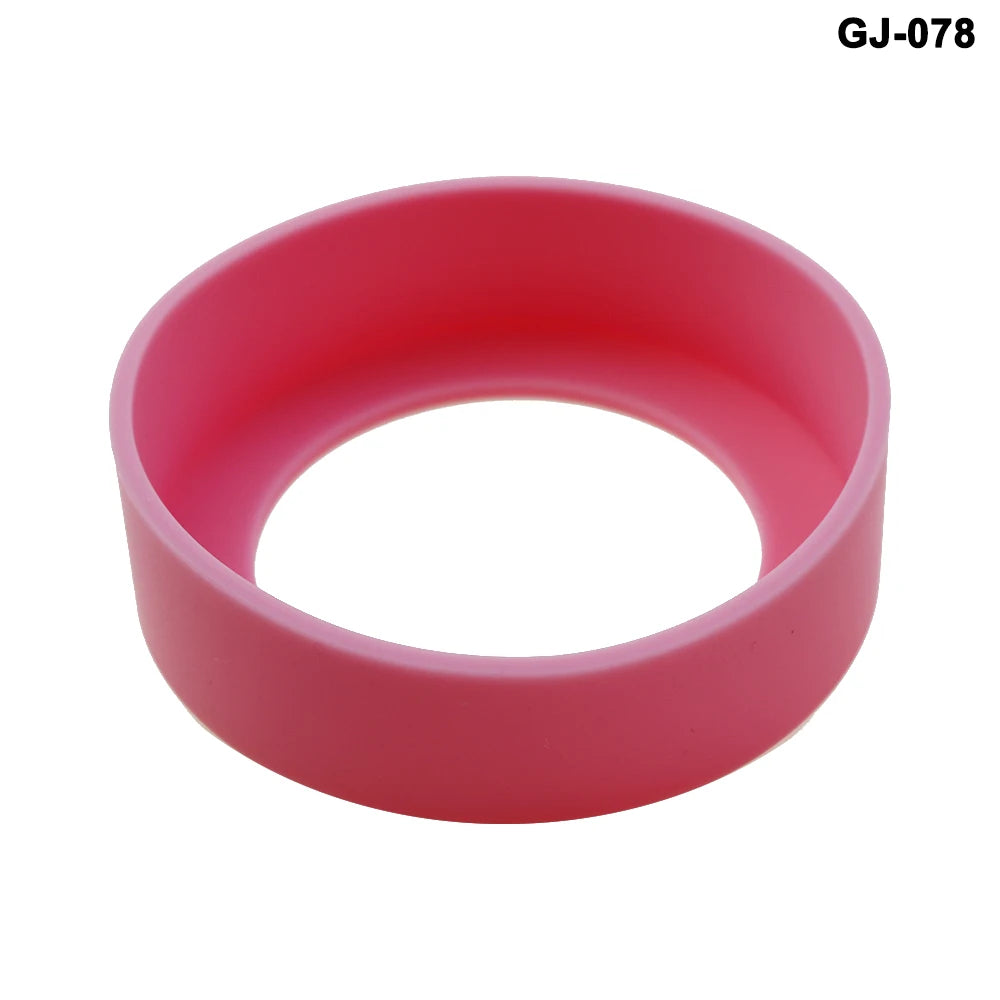1PCS 6.5CM Silicone Cup Bottom Protective Case Cover Holder Thermos Base   From Impacting Not Deformed Good Toughness Odorless