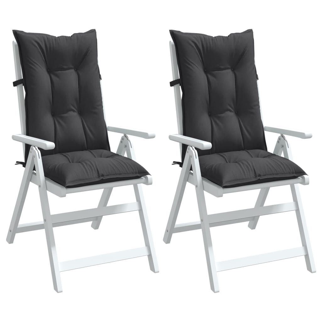 vidaXL Highback Chair Cushions Outdoor Seat Pad Garden Patio Furniture Fabric-7
