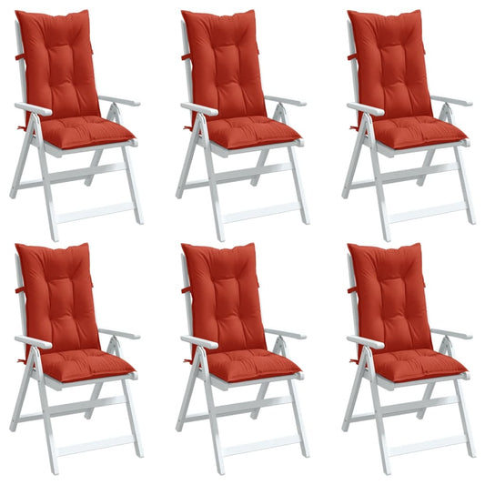vidaXL Highback Chair Cushions Outdoor Seat Pad Garden Patio Furniture Fabric-0