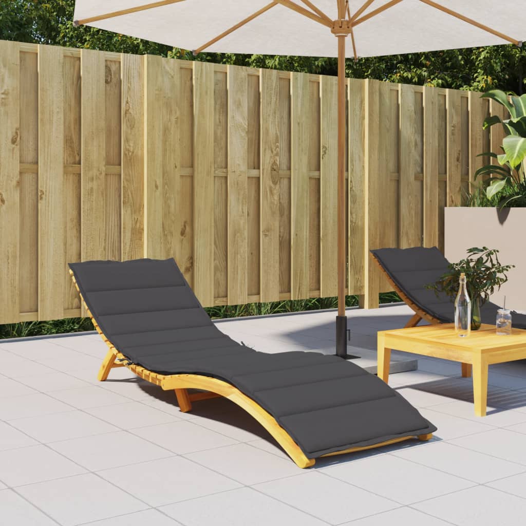 vidaXL Sun Lounger Cushion Sunbed Seating Pad Outdoor Patio Garden Fabric-1
