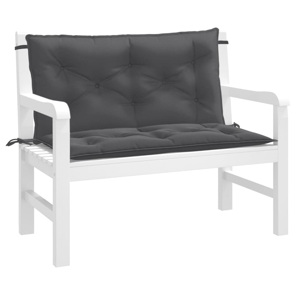 vidaXL Garden Bench Cushions Seat Pad Outdoor Patio Furniture 2 Pcs Fabric-8