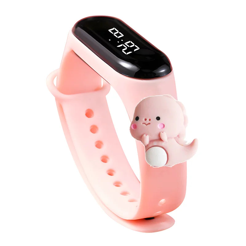 Fashion Sports Watch for Kids Children Waterproof Led Digital Watch Silicone Teen Boys Girls Cartoon Smart Touch Watch Toy