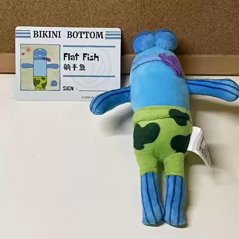 New Residents Of Bikini Bottom Underwater Fish Population Plush Pendant Blind Box Dolls Kawaii Action Anime Figure Toys Gift