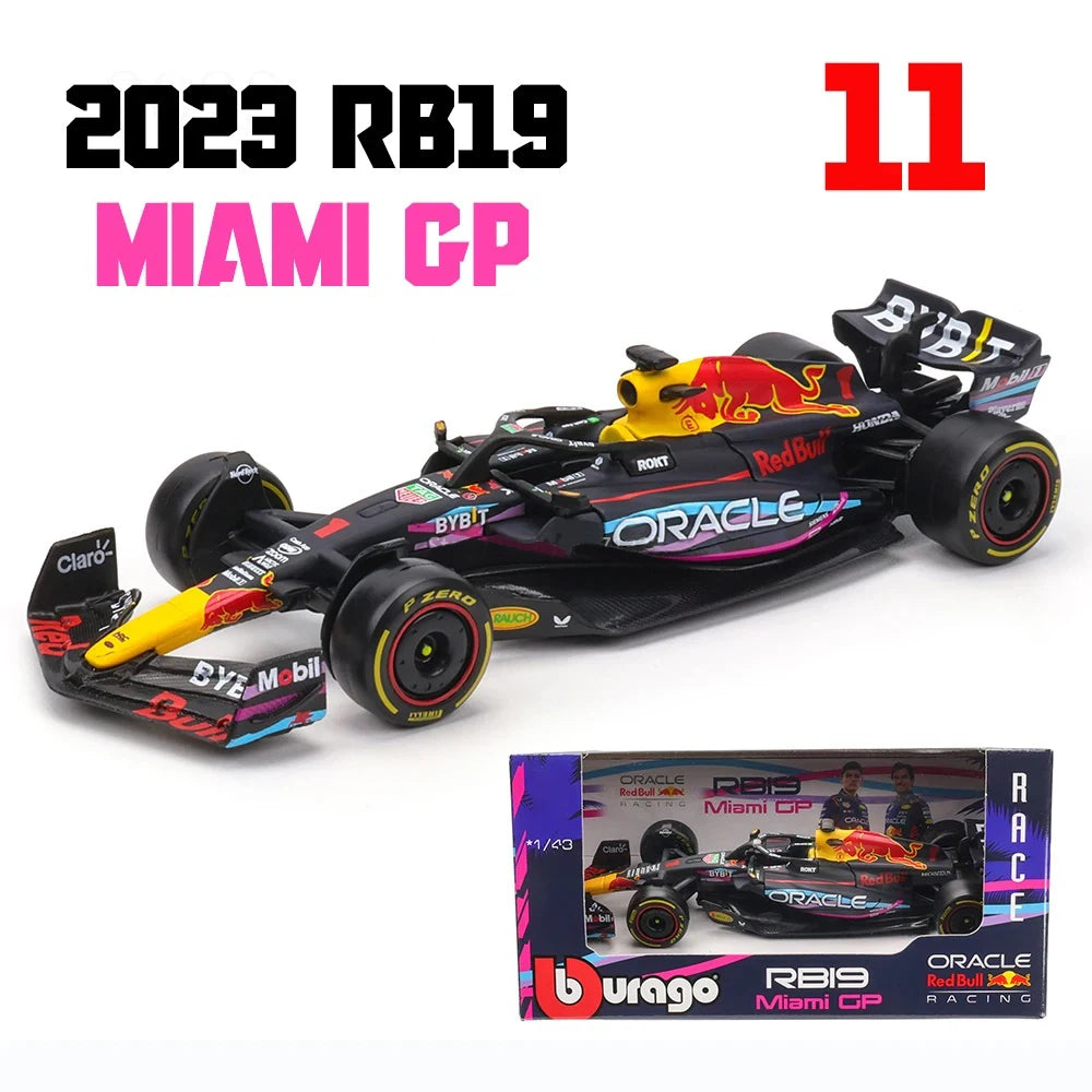 Bburago 1:43 2023 Aston Martin AMR23 F1 Formula Alloy Car Die Cast Vehicles Collectible Model Racing Toy