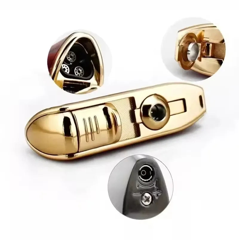 COHIBA Cigar Lighter with Three Straight Punch and Windproof Inflatable Lighter Portable Personalized Gift Lighter Small Tool
