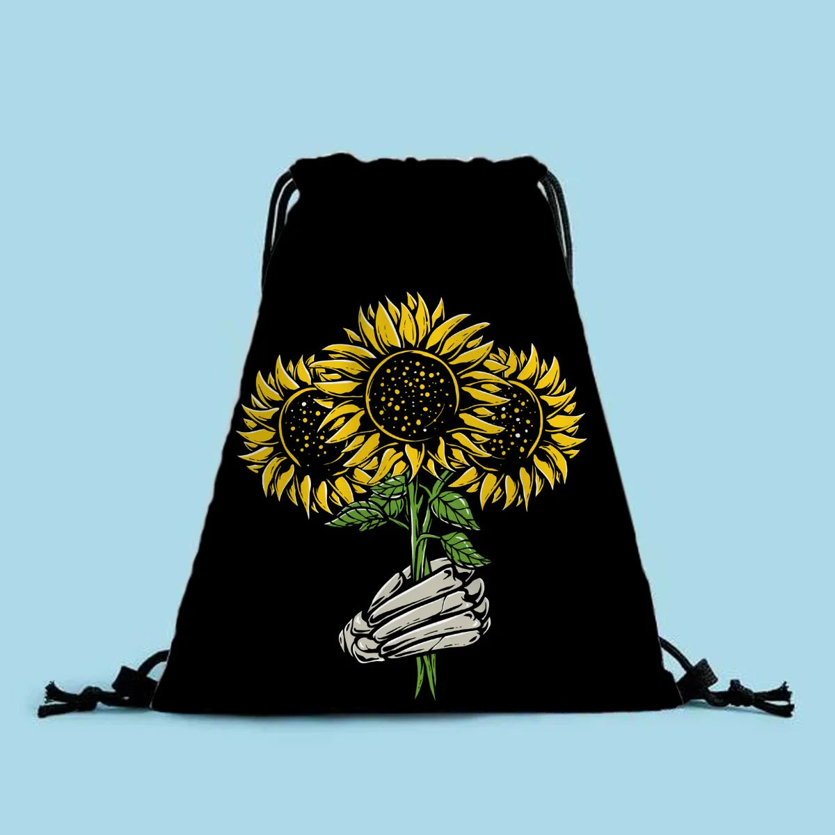 Polyester Printing Drawstring School Book Bag Boys Girls Kids Adult Gym PE Kit Sack Portable Travel Shopping Pouch Bag