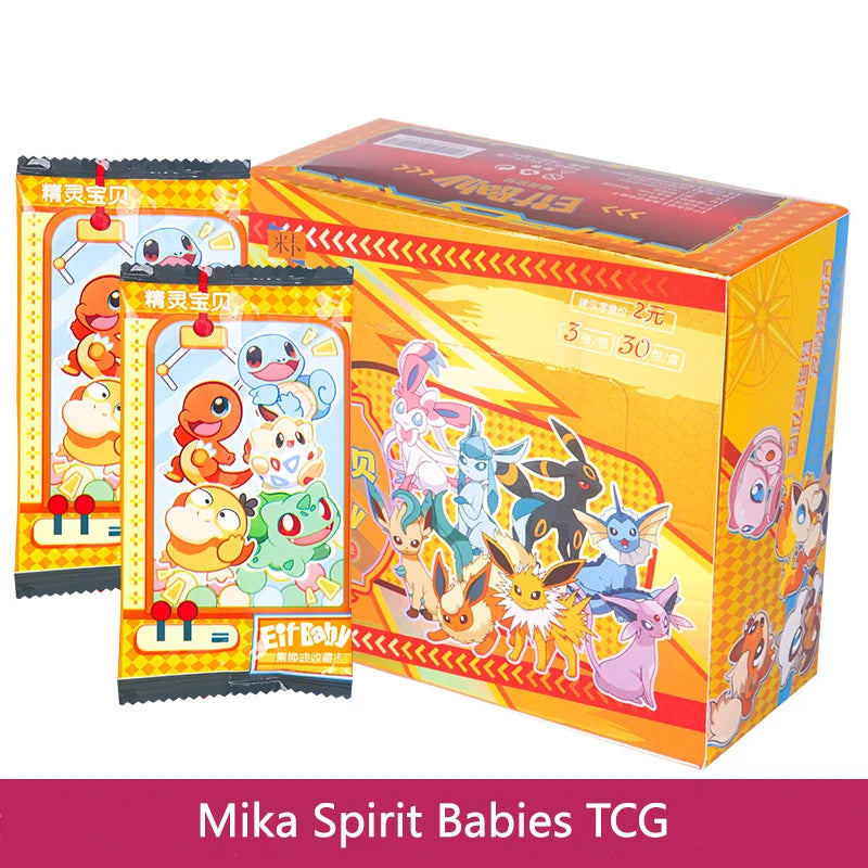 30 Bag Anime Game Elf Card Luxury Pet Card Collection Exchange Gift Box Card Toys Children'S Hobbies Kid Christmas Gift