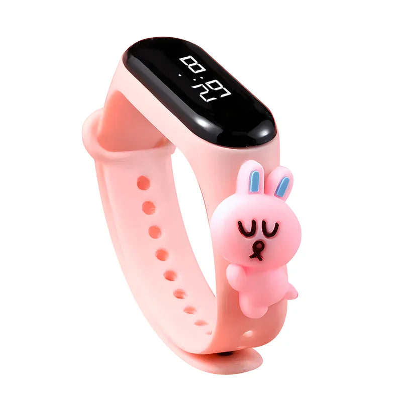 Fashion Sports Watch for Kids Children Waterproof Led Digital Watch Silicone Teen Boys Girls Cartoon Smart Touch Watch Toy