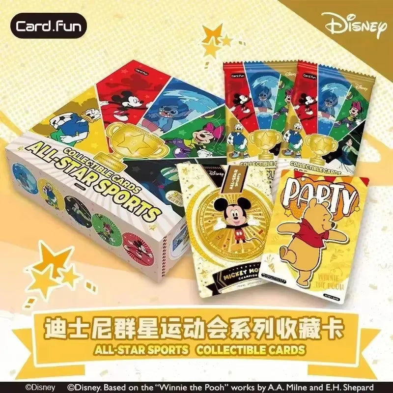 Genuine Disney Card 100 Anniversary Carnival Series Cards Mickey Mouse Art Signature Animation Collection Cards Kids Gifts