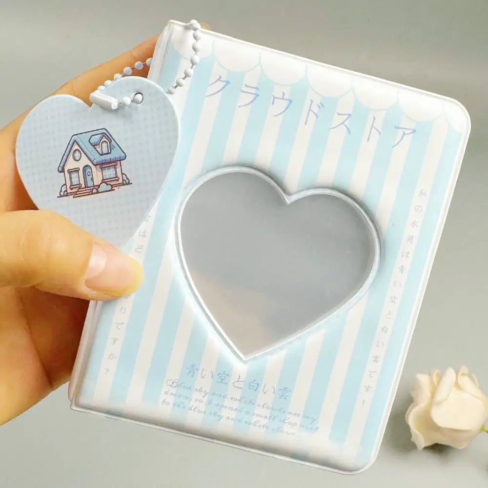 PP Sleeves Bag Hollow Heart Album Storage Album Card Organizer 3 inch Photo Album 3 inch Kawaii Photo Storage Book Kids