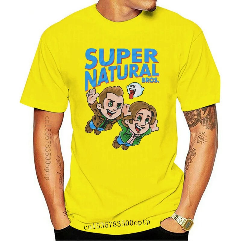 New Supernatural T Shirt Super Natural Bros Tri Blend Funny T Shirt Black Navy Men