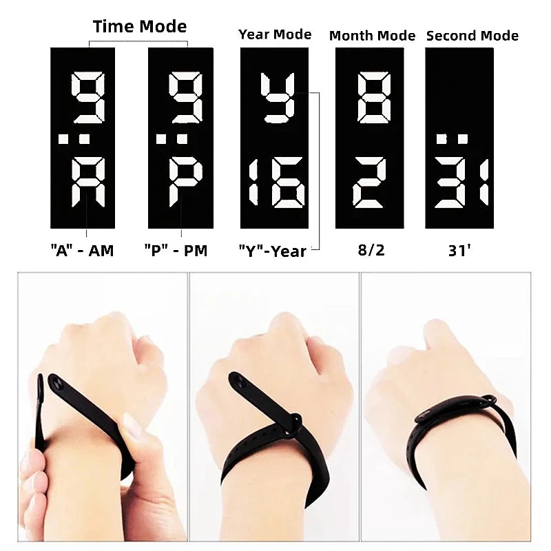 Fashion Sports Watch for Kids Children Waterproof Led Digital Watch Silicone Teen Boys Girls Cartoon Smart Touch Watch Toy