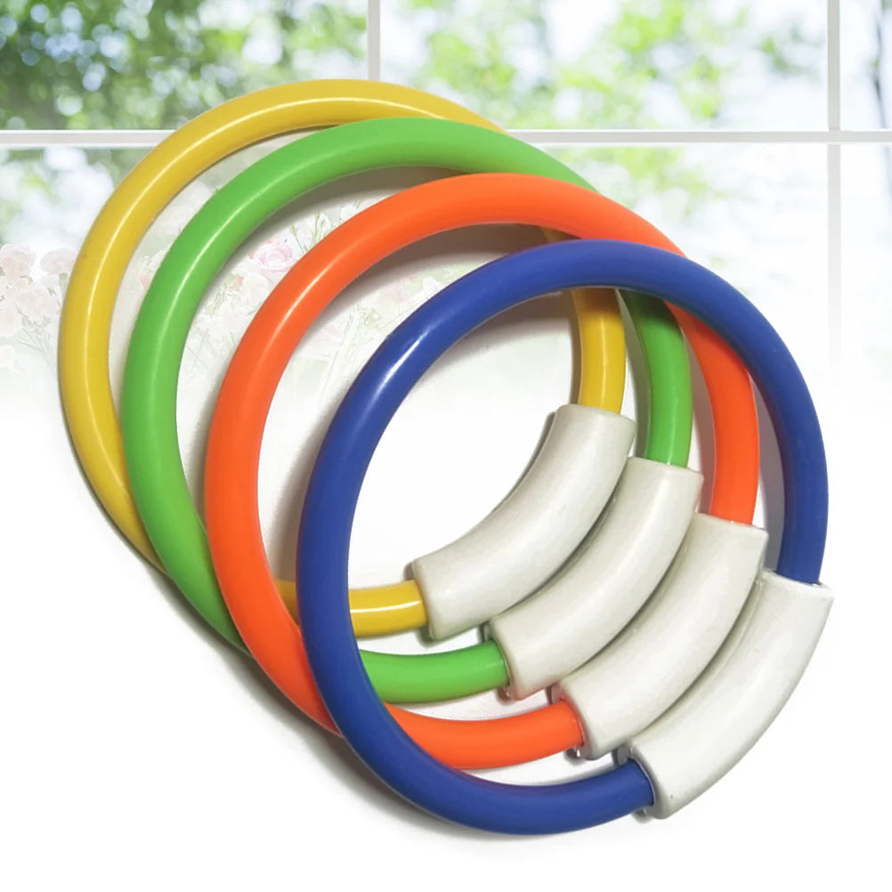 4 Pcs Swimming Pool Dive Toys Rings Diving Grab Training Kids Underwater Diamond