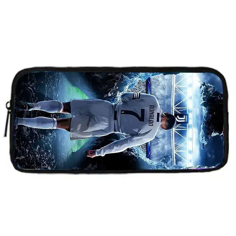 Mochila C-CR7 Child Backpack With Shoulder Bags Pencil Bags School Bags ,Cartoon Football Star School Bags Set for Boys Girls
