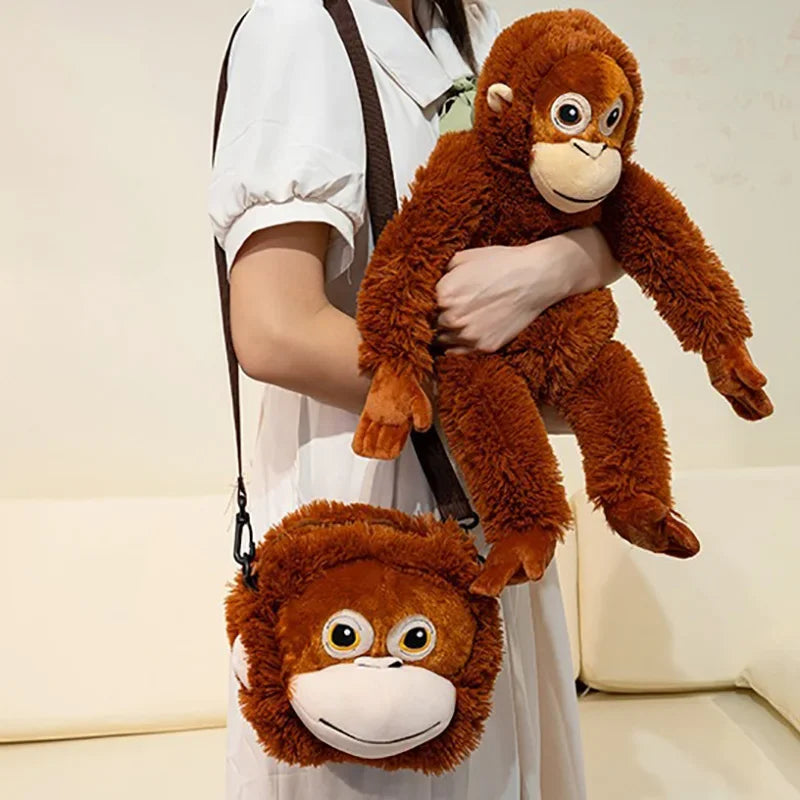 Cartoon Gorilla Plush Toy for Kids-0