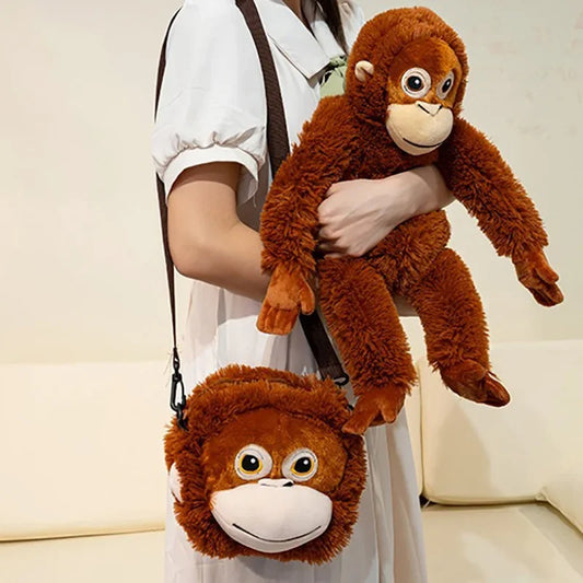 Cartoon Gorilla Plush Toy for Kids-0