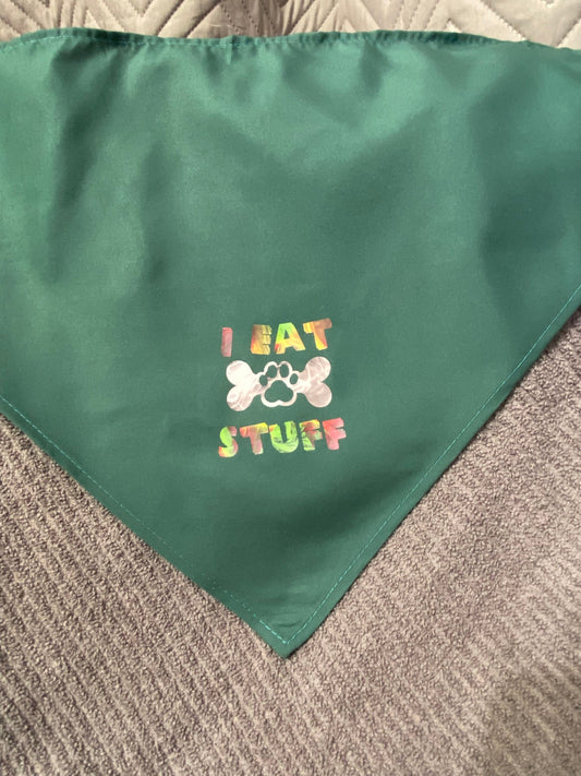 Dog Bandana - I Eat Stuff for Fun Pet Style-0