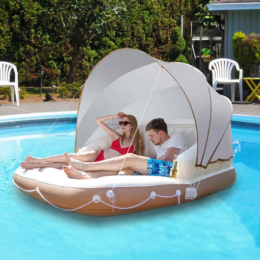 Inflatable Pool Float Lounge Swimming Raft-1