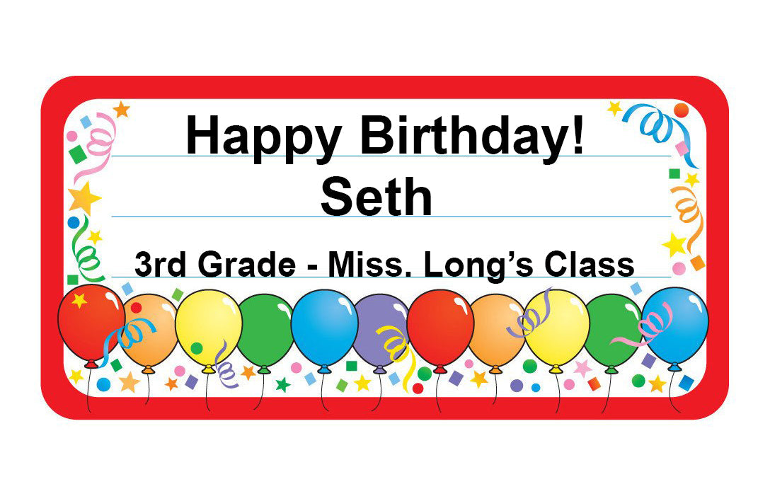 SHAPES ETC. Nametag - Balloon-1