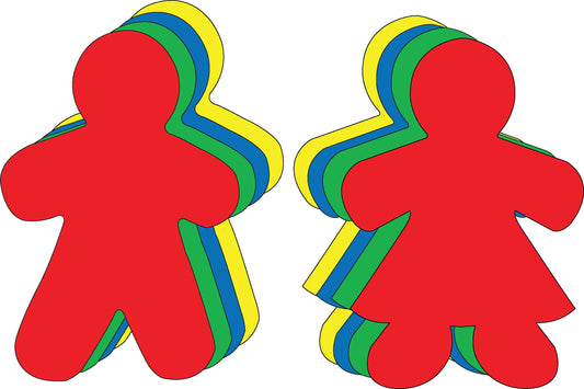 SHAPES ETC. Kid Shape Set Assorted Color Super Cut-Outs- 8” x 10”-0
