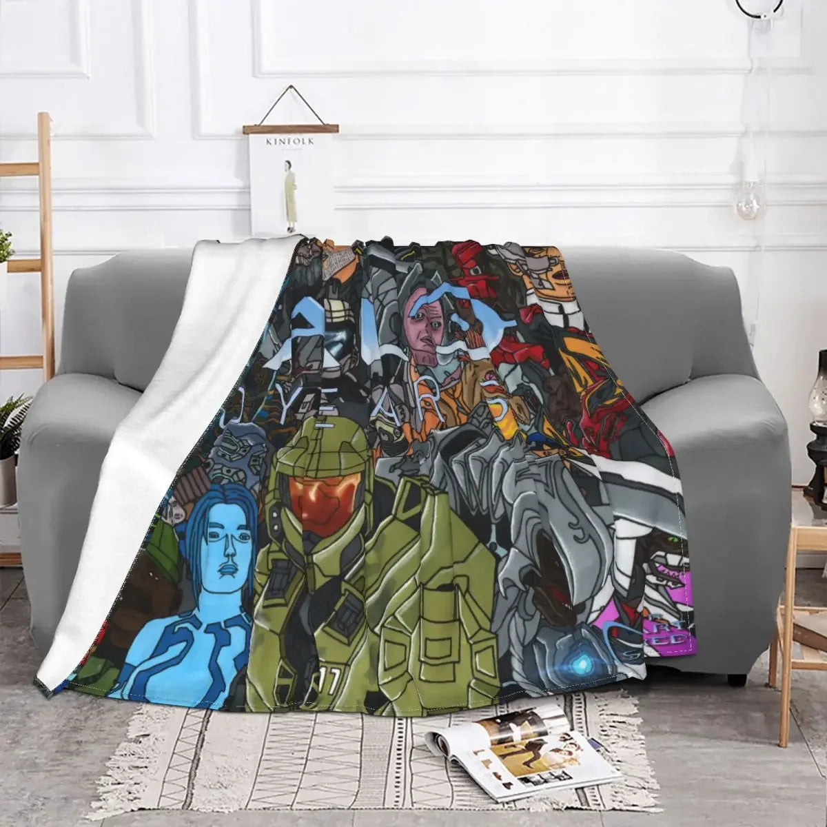 Anime Game Baby Blanket Decoration Fleece Collage for Kids Adult Gift Warm Throw Blanket for Bed Bedroom Bedding Throws