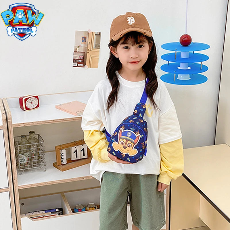 Paw Patrol Children's Chest Bag Cute Cartoon Crossbody Bag Chase Marshall Messenger Shoulder Handbag Purse Backpacks Gifts