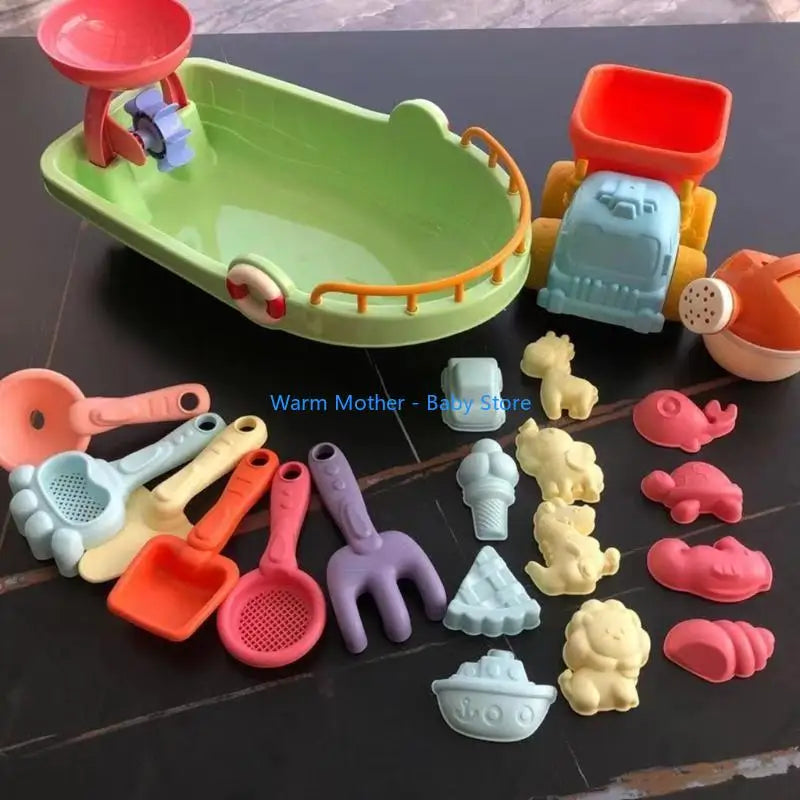 Sand Toy Beach Play Toy Swimming Pool Sand Castle Building Toy Kids Summer Gift 57QE
