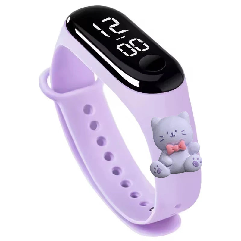 Fashion Sports Watch for Kids Children Waterproof Led Digital Watch Silicone Teen Boys Girls Cartoon Smart Touch Watch Toy
