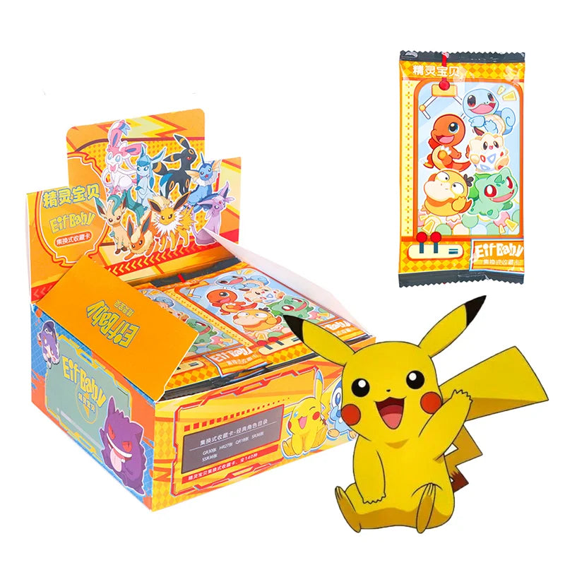 30 Bag Anime Game Elf Card Luxury Pet Card Collection Exchange Gift Box Card Toys Children'S Hobbies Kid Christmas Gift