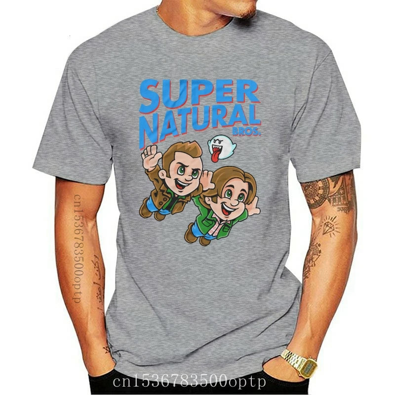 New Supernatural T Shirt Super Natural Bros Tri Blend Funny T Shirt Black Navy Men
