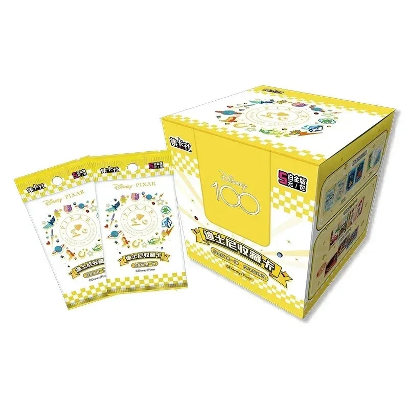 Genuine Disney Card 100 Anniversary Carnival Series Cards Mickey Mouse Art Signature Animation Collection Cards Kids Gifts