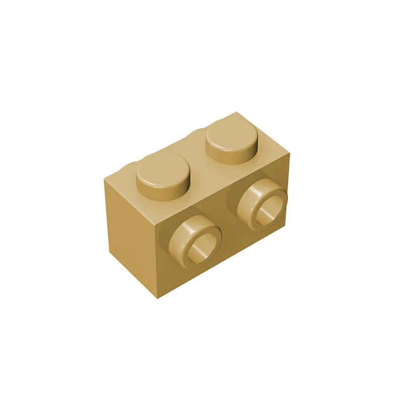 Gobricks 10PCS MOC Bricks 52107 1x2 for Building Blocks Parts DIY Educational High-Tech Parts Creativity Game Compatible Toys