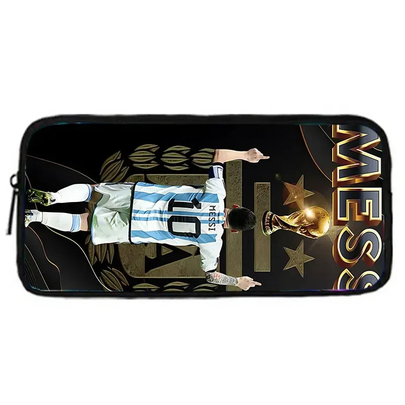Mochila C-CR7 Child Backpack With Shoulder Bags Pencil Bags School Bags ,Cartoon Football Star School Bags Set for Boys Girls
